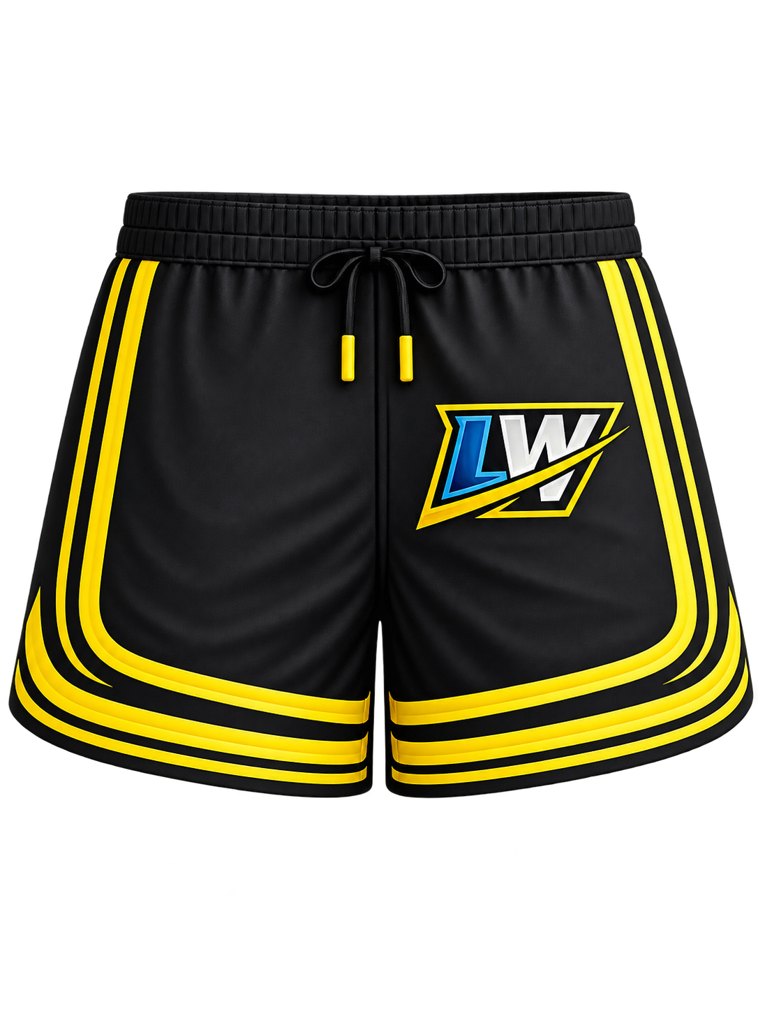 Legathon Walk black and gold shorts