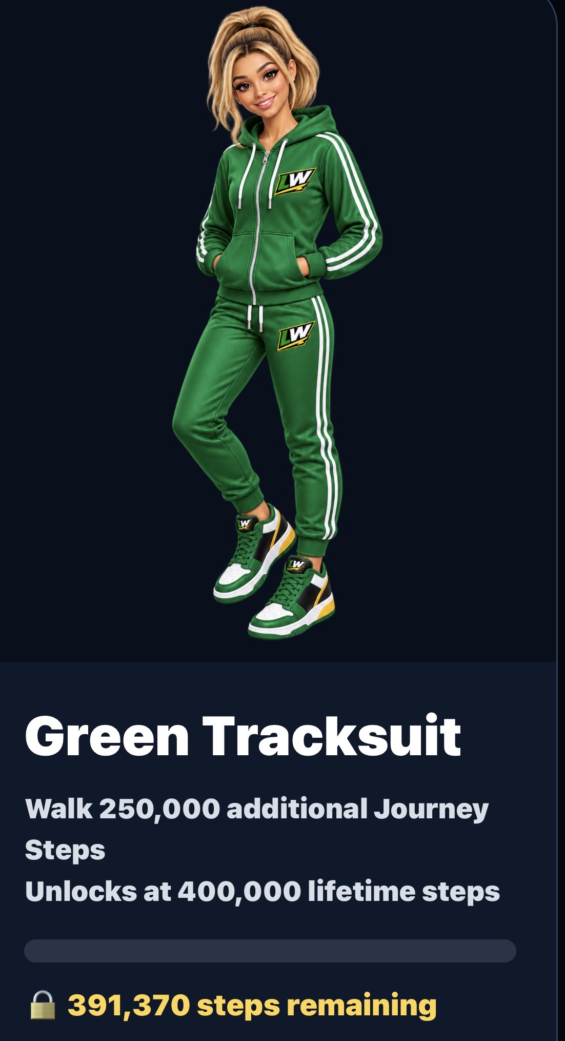 Green Legathon Walk tracksuit
