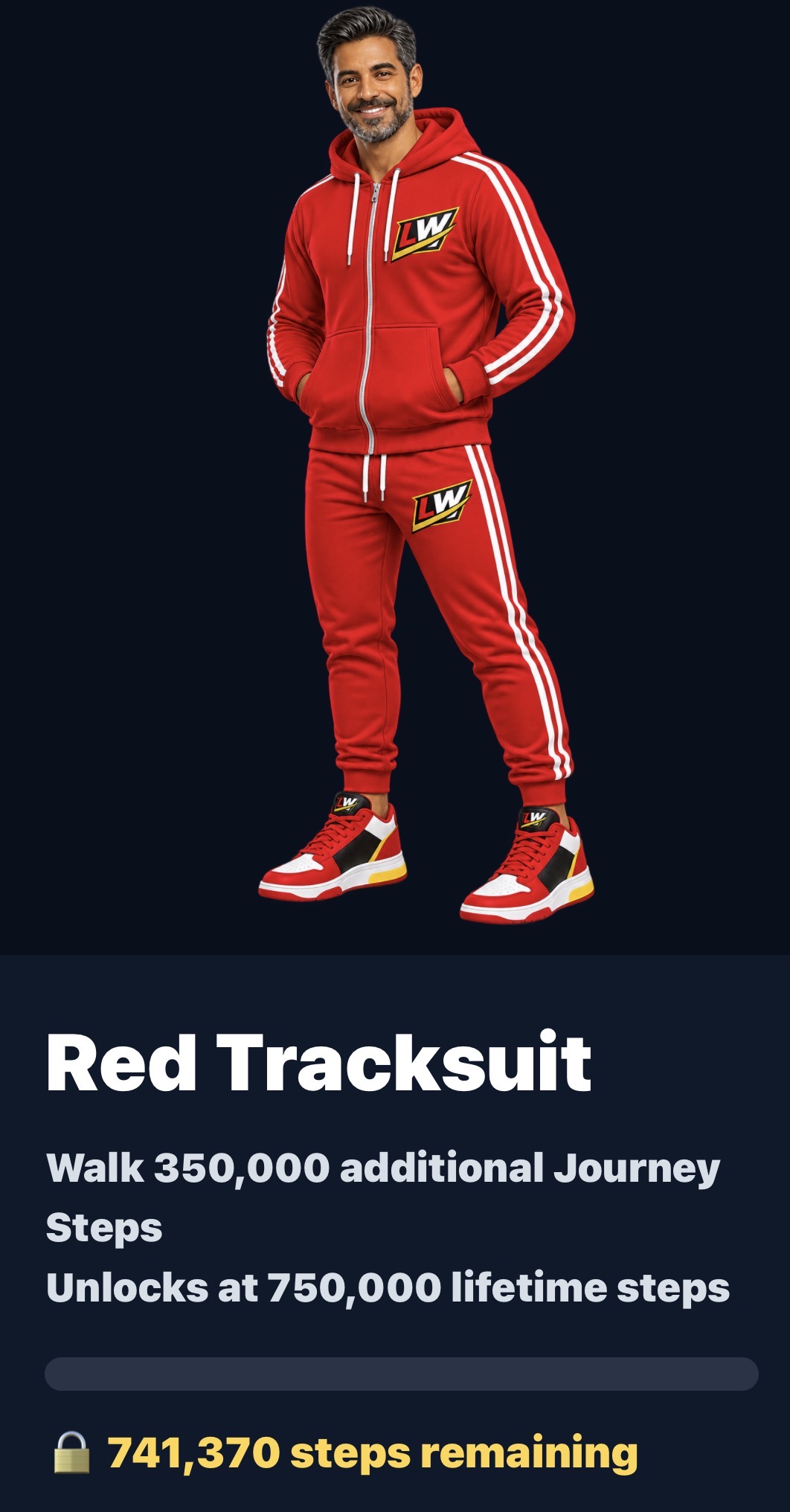 Red Legathon Walk tracksuit